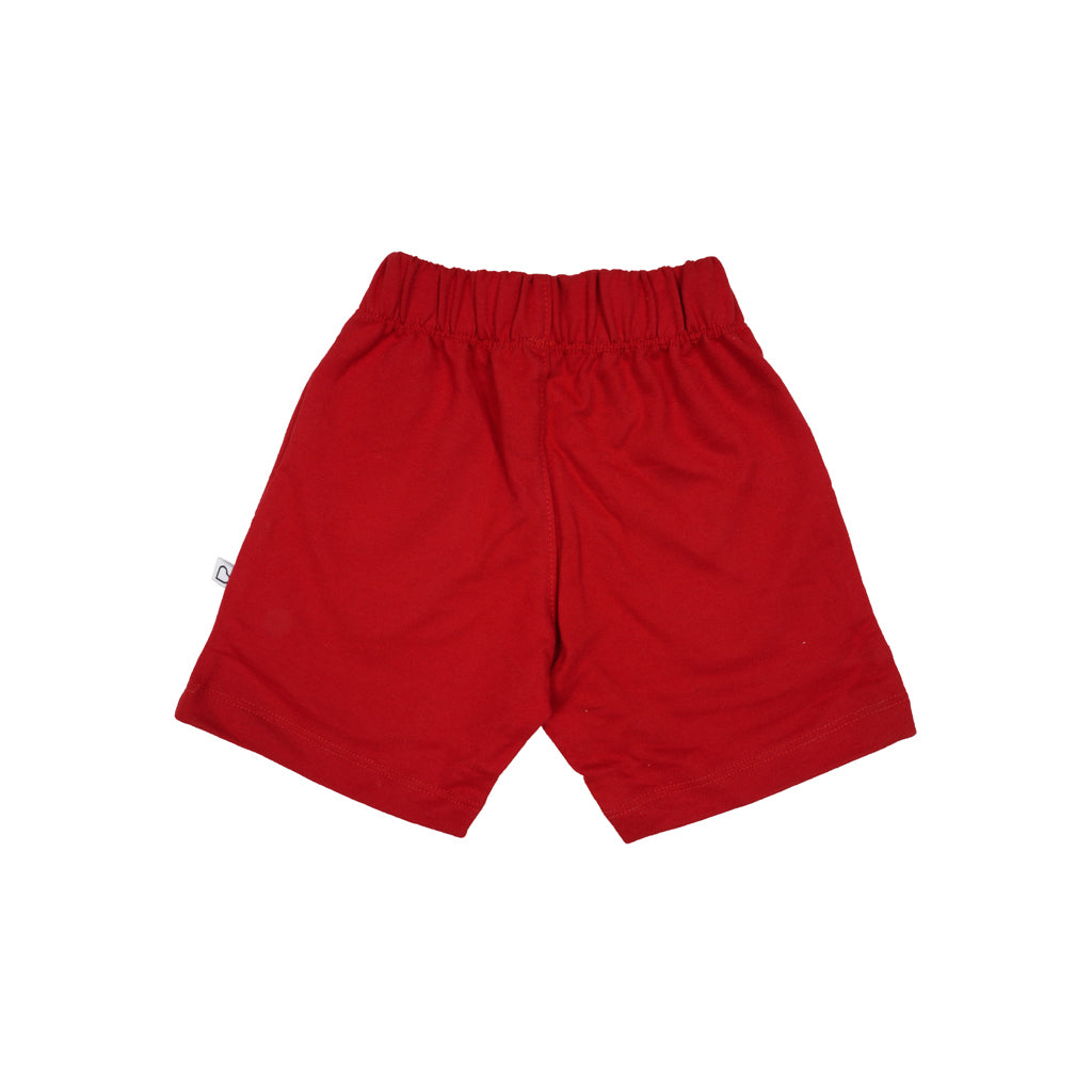 Gingerbread Pure Cotton Solid Shorts For Boys