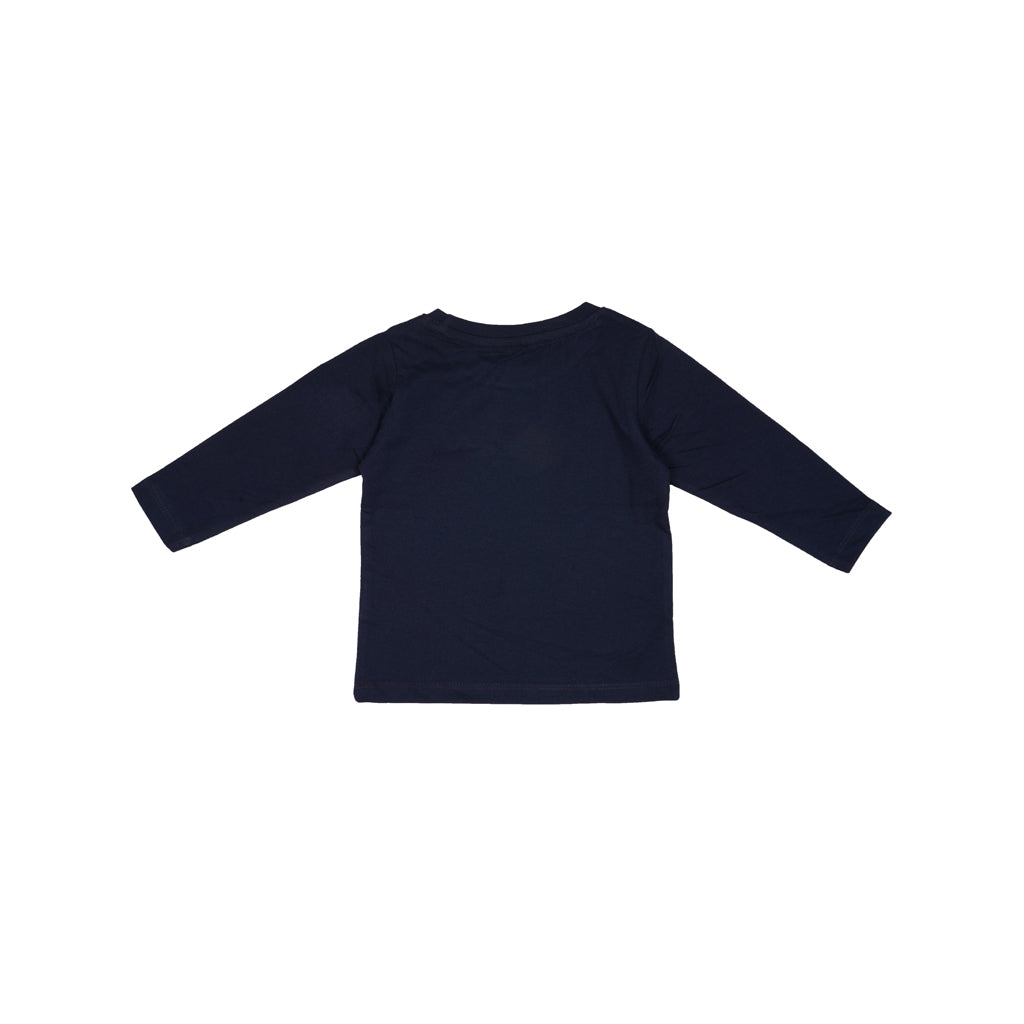 GingerBread Pure Cotton, Full Sleeve, Round Neck & Solid Tshirt For Boys