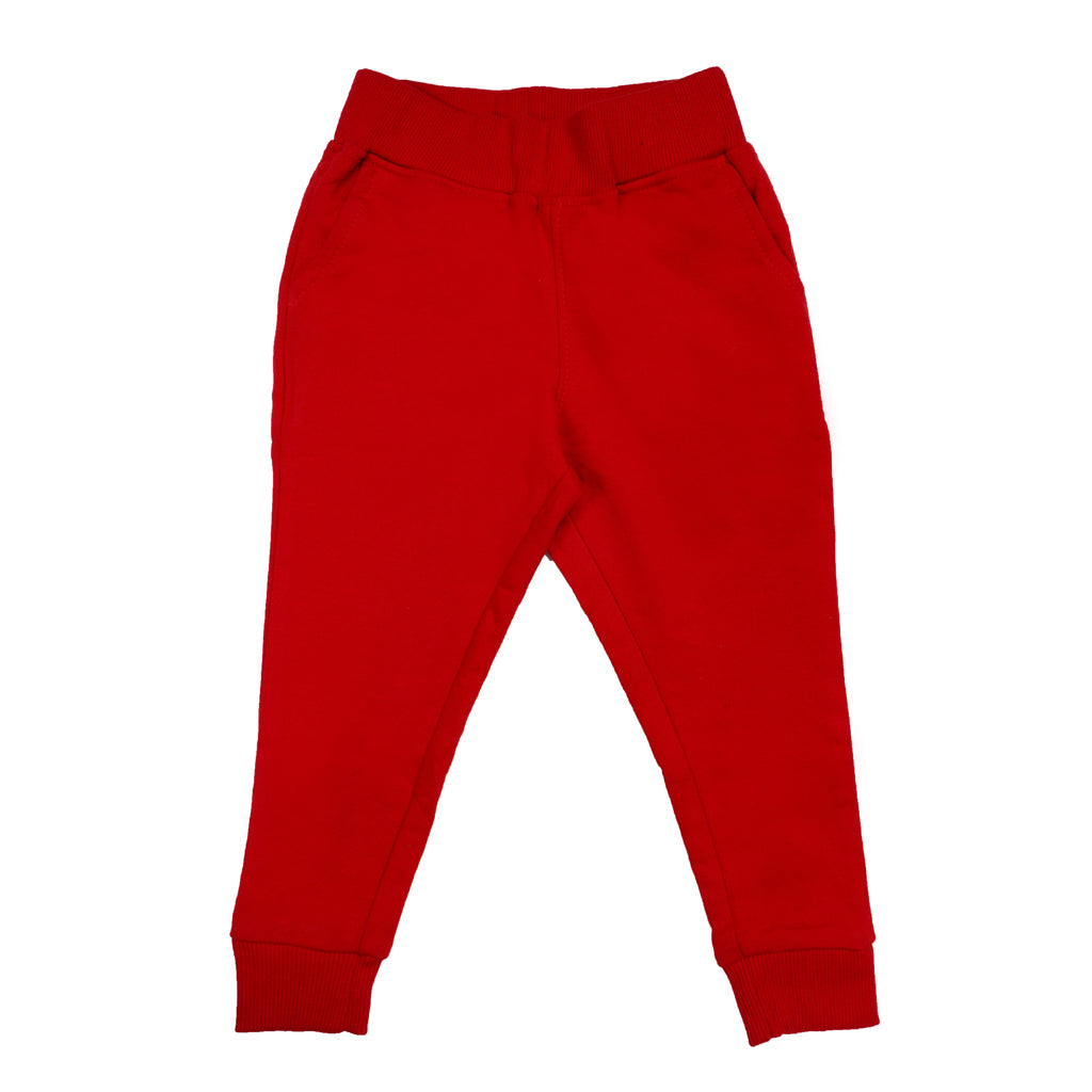 Gingerbread Pure Cotton Solid Jogger Track Pants For Girls