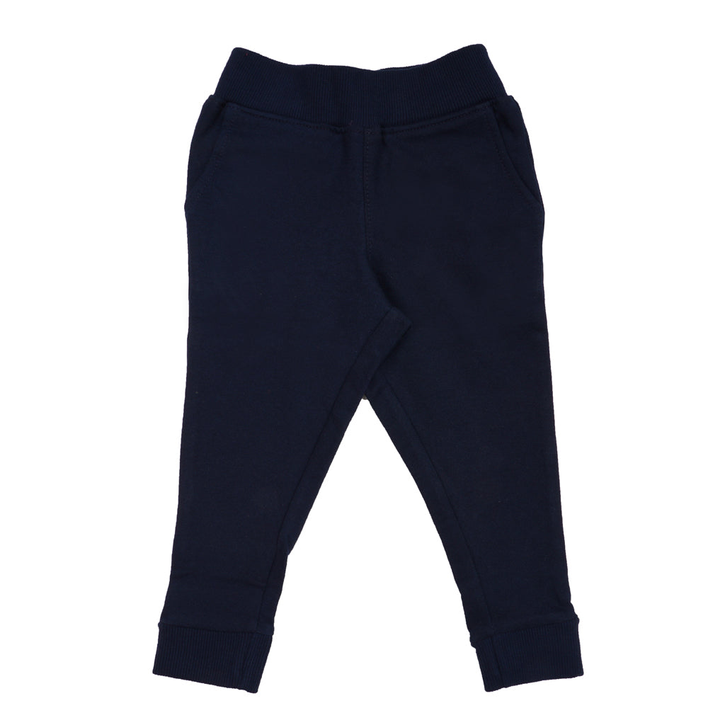 Gingerbread Pure Cotton Solid Jogger Track Pants For Girls