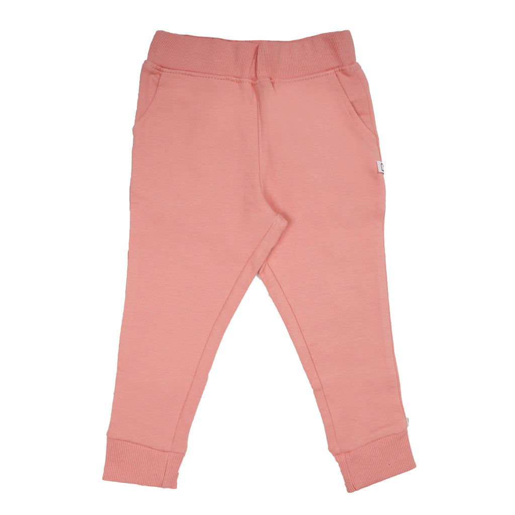 Gingerbread Pure Cotton Solid Jogger Track Pants For Girls