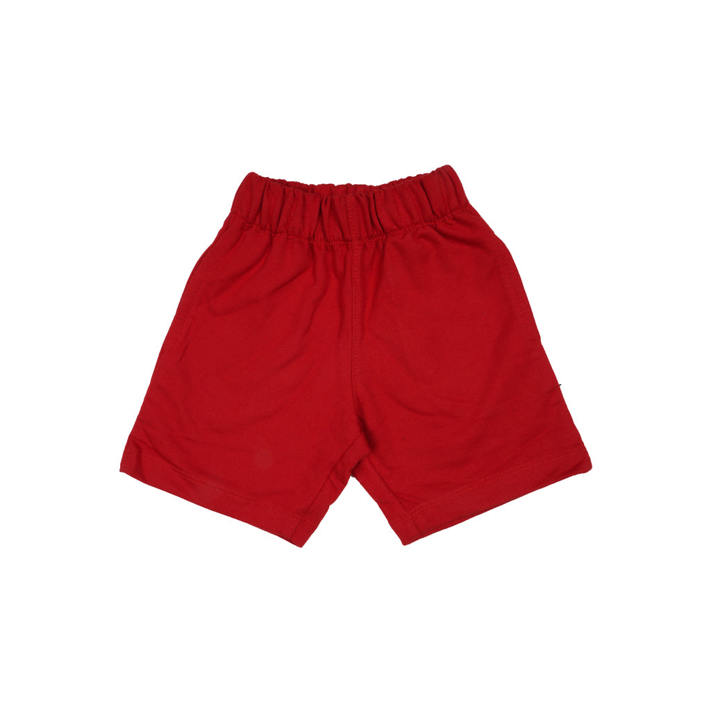 Gingerbread Pure Cotton Solid Shorts For Boys