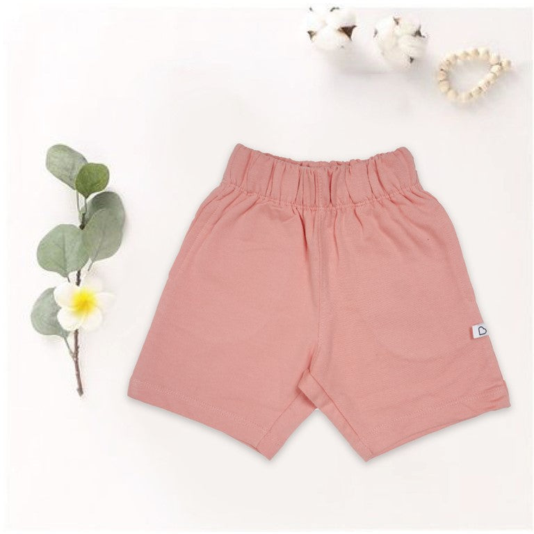 Gingerbread Pure Cotton Solid Shorts For Boys