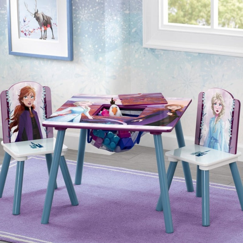 Disney Frozen2 Table And 2 Chair Set With Storage