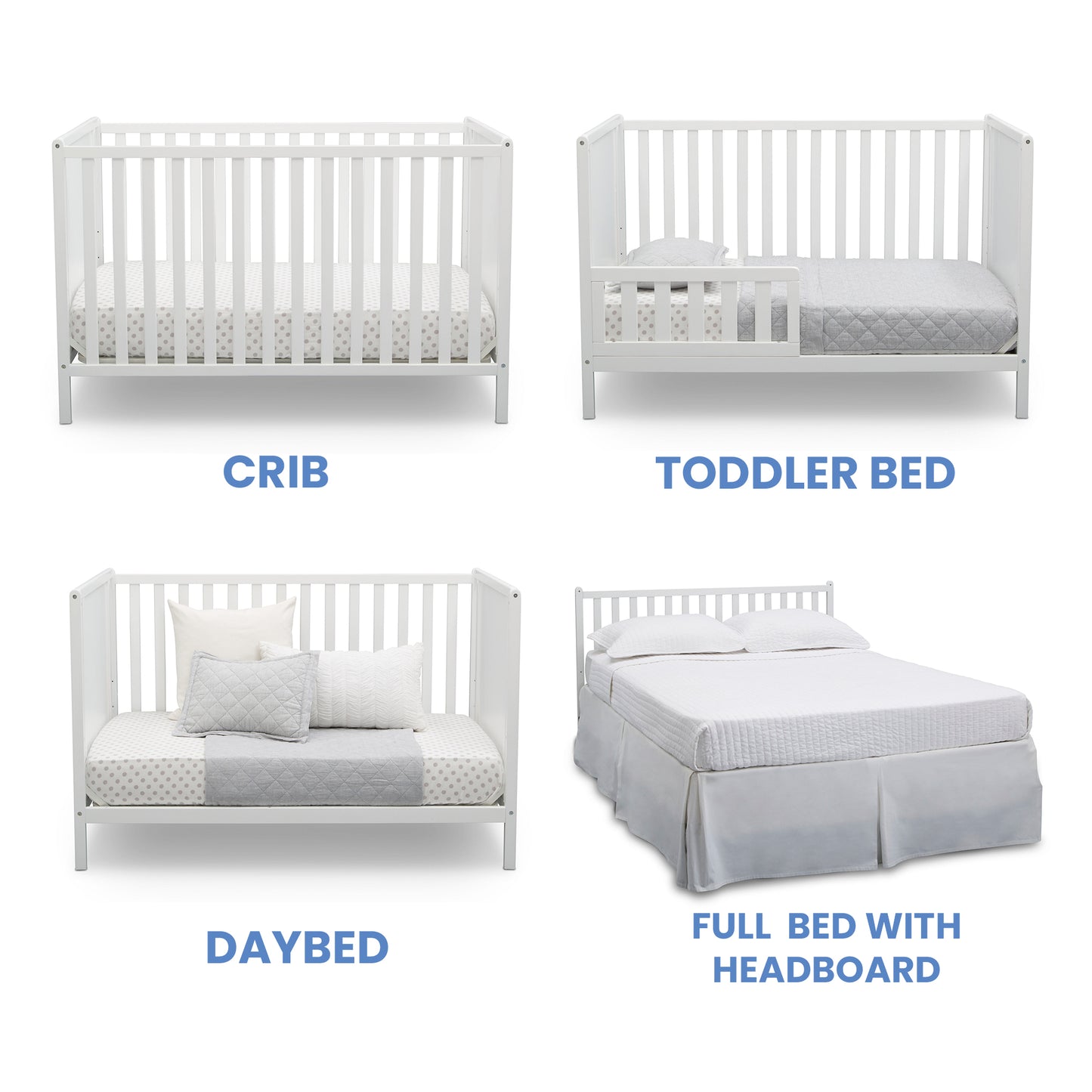 Delta Children Heartland Classic 4-in-1 Convertible Crib