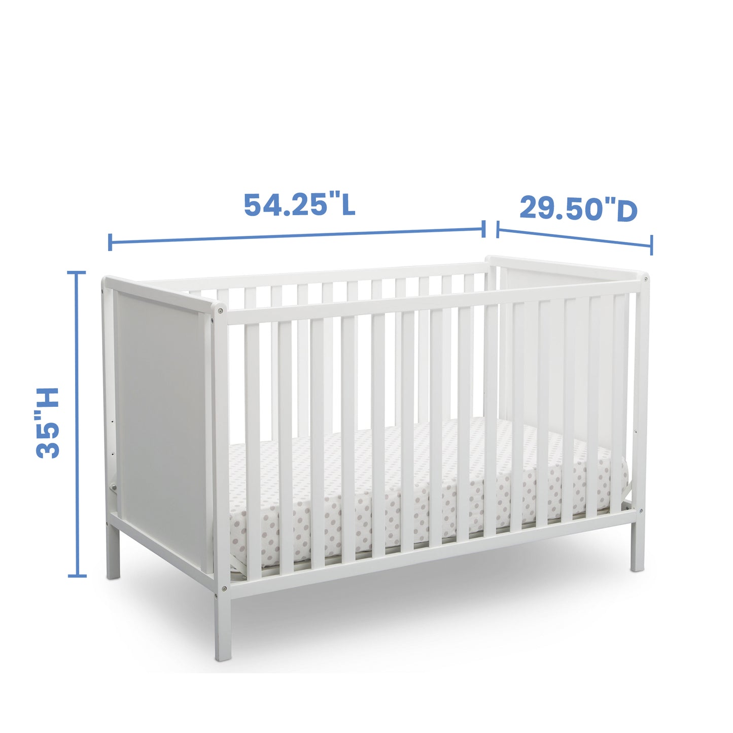 Delta Children Heartland Classic 4-in-1 Convertible Crib