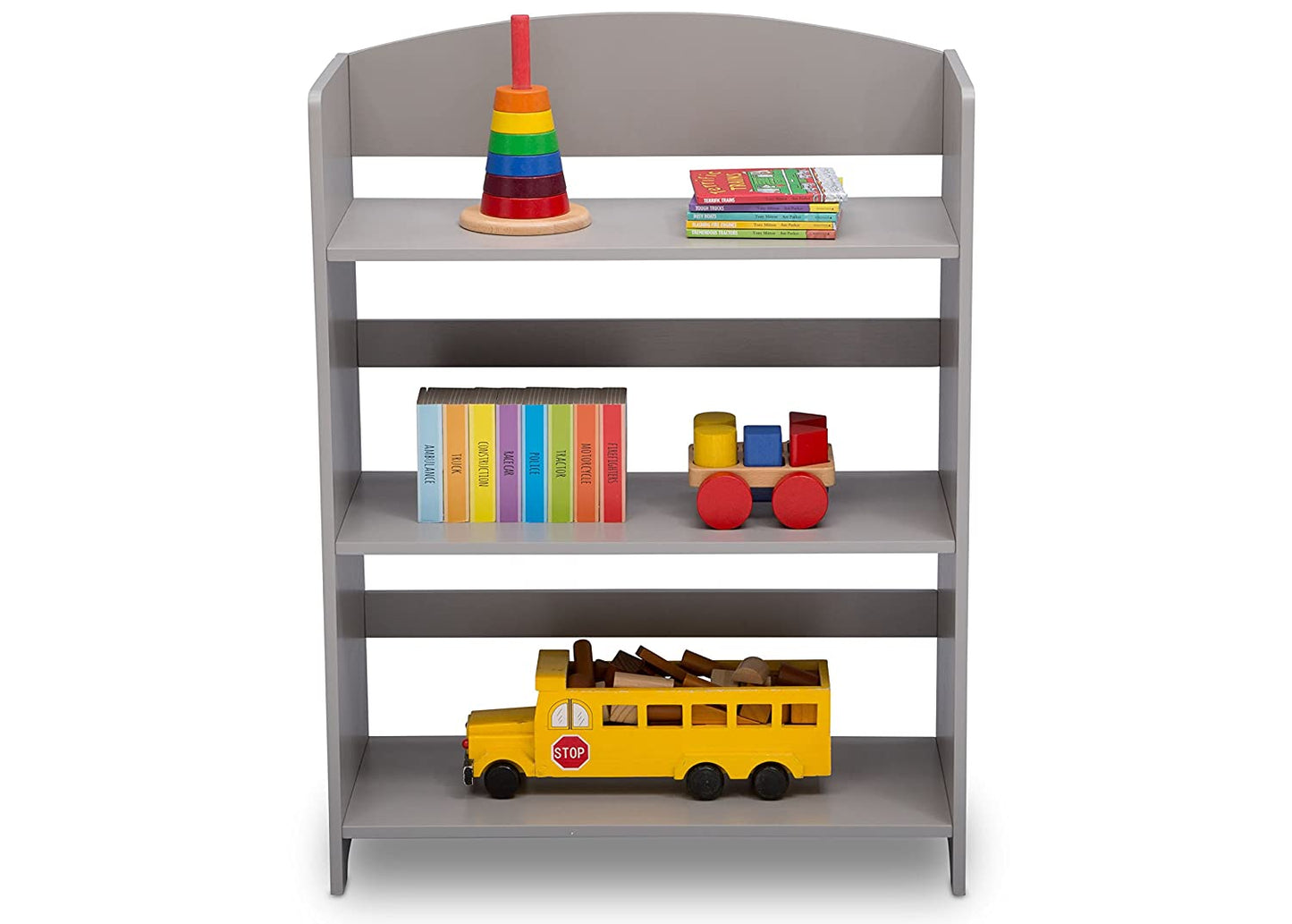 Delta Children Wide Bookshelf - Grey