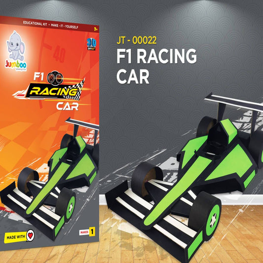 F1 Race Car DIY Paper Art & Craft Kit - Jumboo Toys