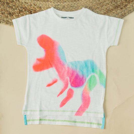 Baby Girls Printed Short Sleeve T-Shirt