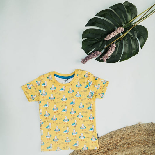 Baby Boys Duck Printed Short Sleeve T-Shirt