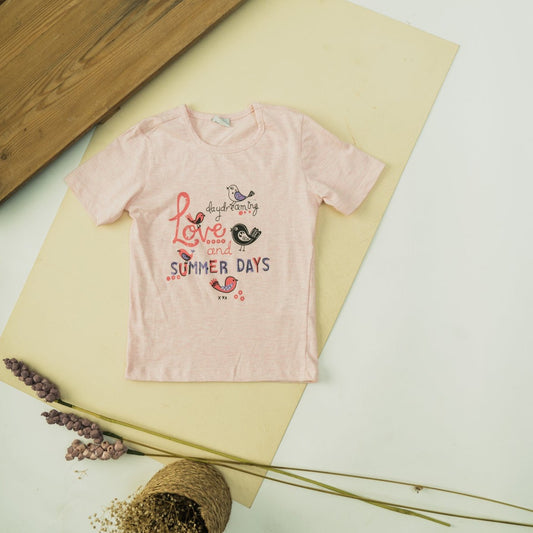 Girls Printed Short Sleeve Summer T-Shirt