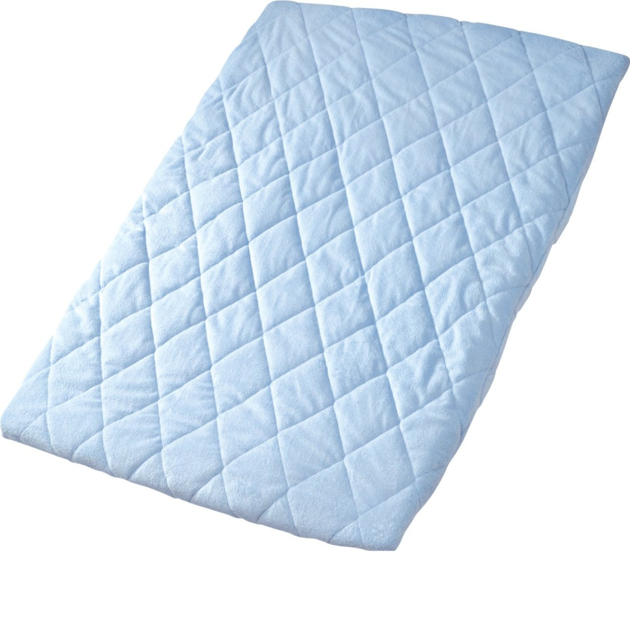 Playette Blue Quilted Travel Cot Fitted & Padded Sheet