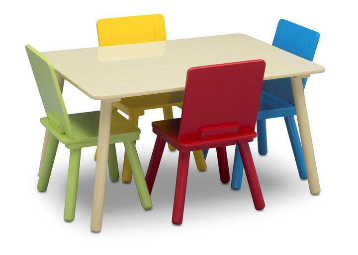 Delta Children Natural Table & 4 Chair Set