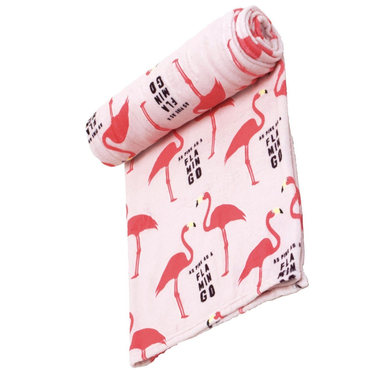 Flamingo Coral Blanket, 160 x 120 cms by Zaska